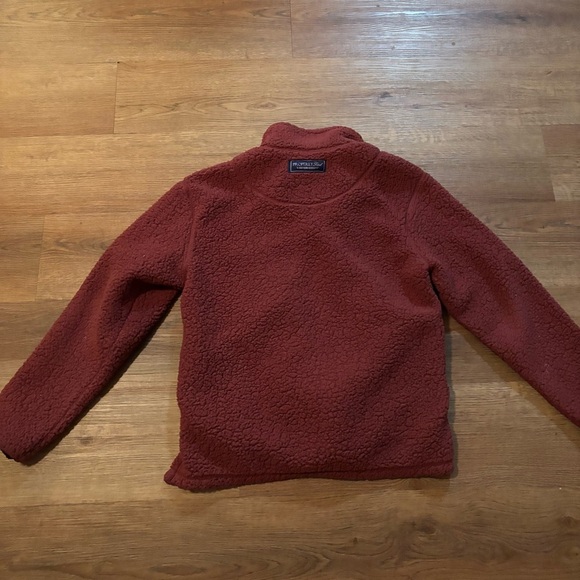 Cozy Red Fleece Pullover - Picture 5 of 6